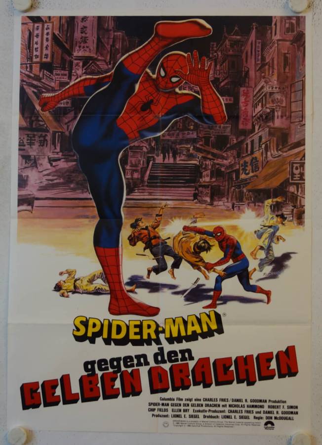 Spider-Man: The Dragons Challenge original release german movie poster